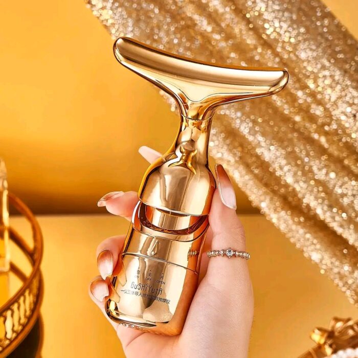 All in One Skin Care Solution For Your Face_Neck & Eye (Golden Colour) - Image 2