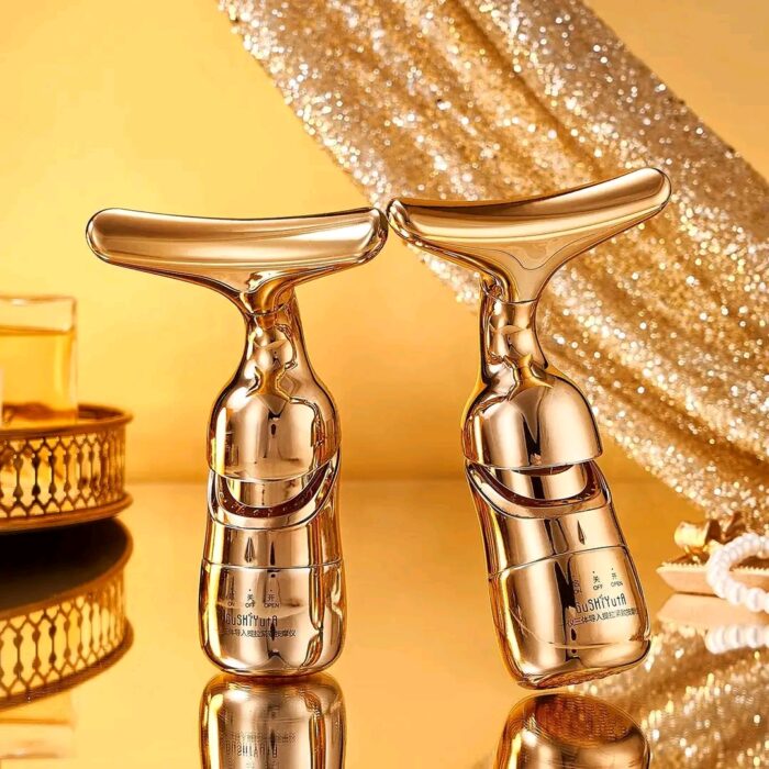 All in One Skin Care Solution For Your Face_Neck & Eye (Golden Colour) - Image 3
