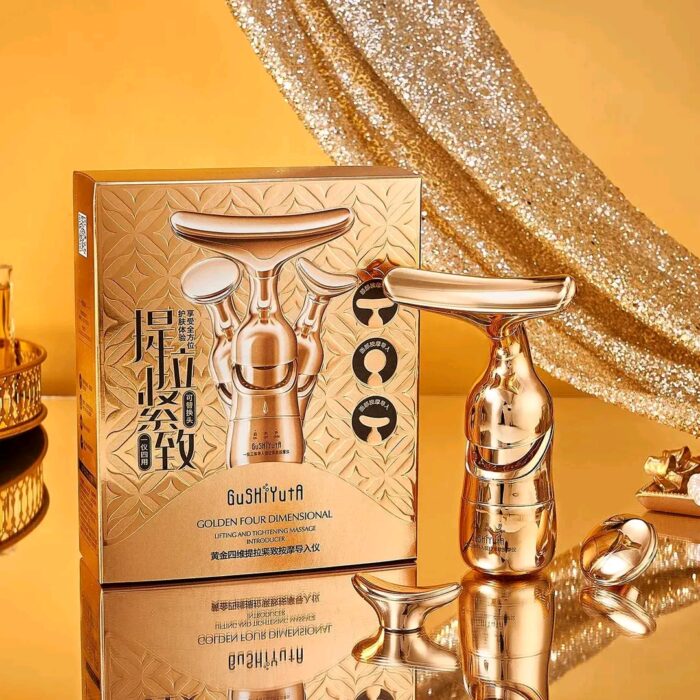 All in One Skin Care Solution For Your Face_Neck & Eye (Golden Colour) - Image 4