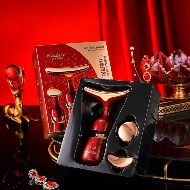 All in One Skin Care Solution For Your Face_Neck & Eye (Red Colour)